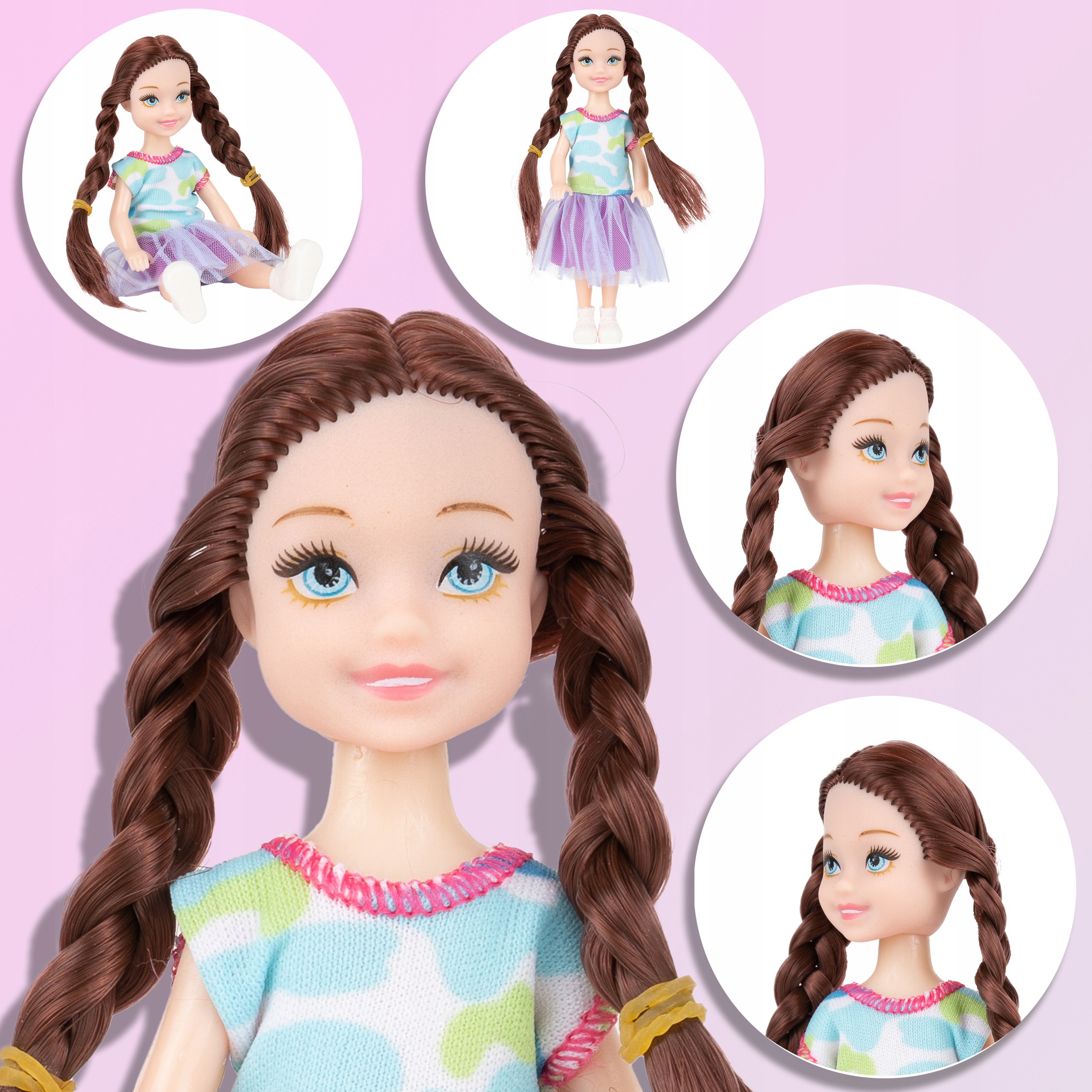 LALKA MODOWA BRUNETKA Z AKCESORIAMI 14 CM FASHION Bohater brak
