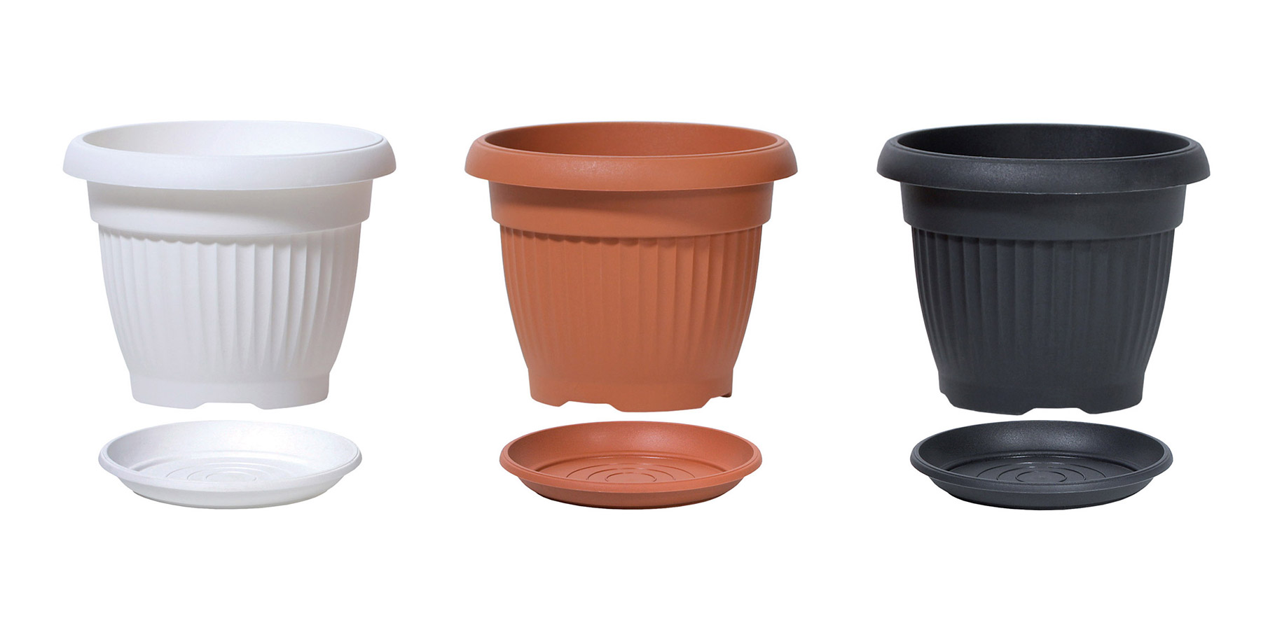 Donica Doniczka TERRA DCE13 Terakota + podstawka Szerokość produktu 13 cm