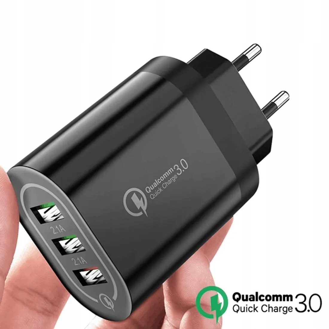 Szybka ładowarka Sieciowa 3 porty Quick Charge QC3 Kod producenta 0000046896
