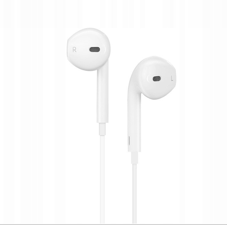 Słuchawki przewodowe do Apple iPhone Lightning Kolor dominujący biały