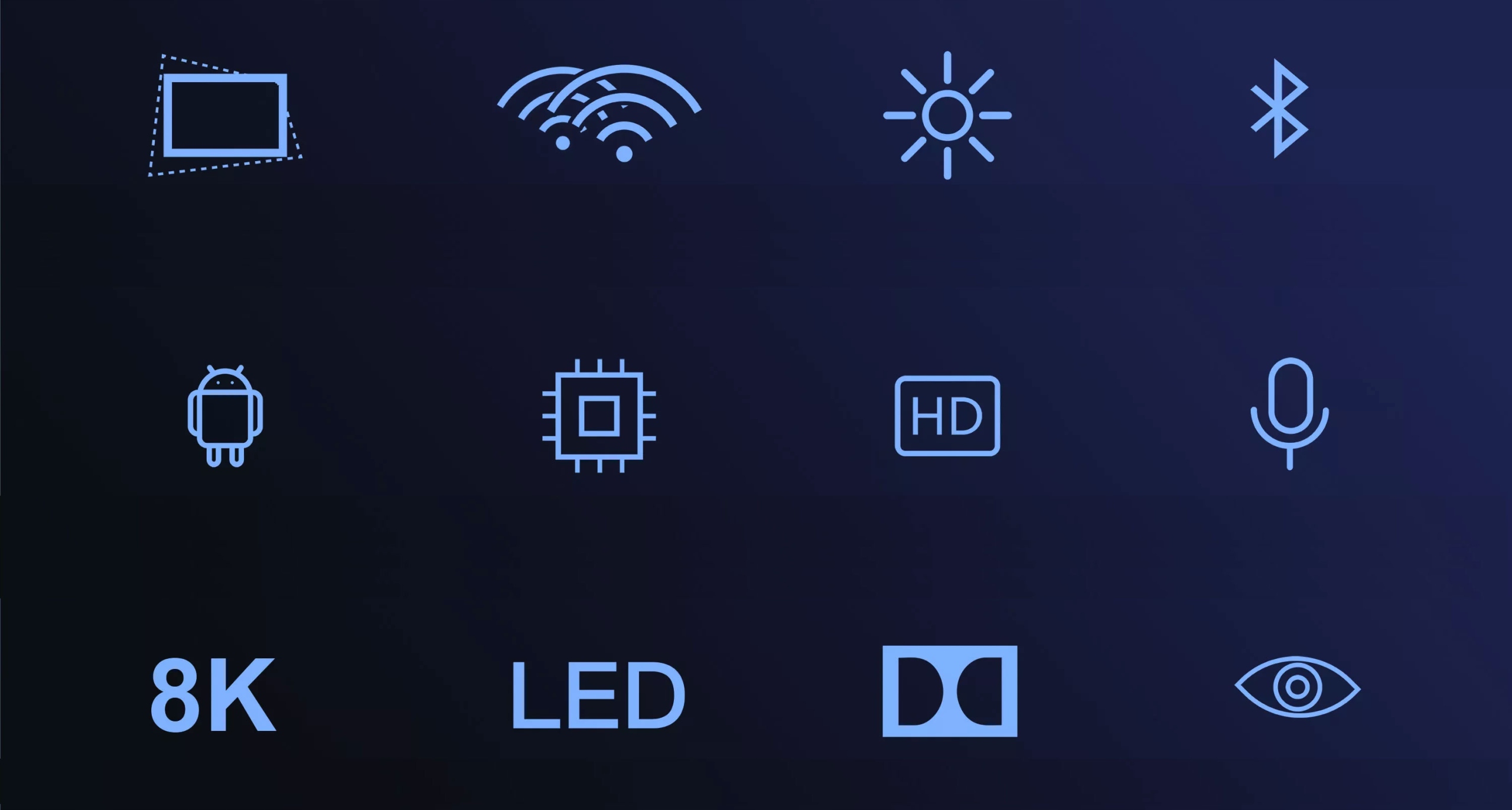 PROJEKTOR LED M20 ANDROID WiFi 5500LM Full HD Żywotność lampy w trybie normalnym 30000 h