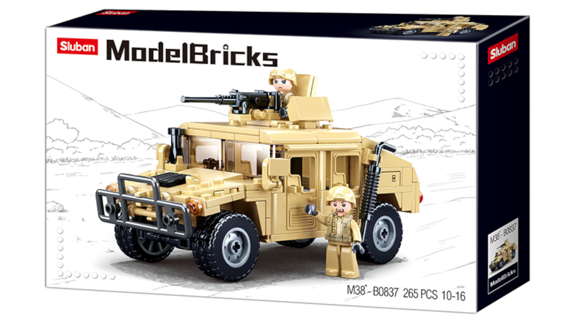 Klocki Jeep HAMER Hummer H2 Wojsko Armia TOMDORIX
