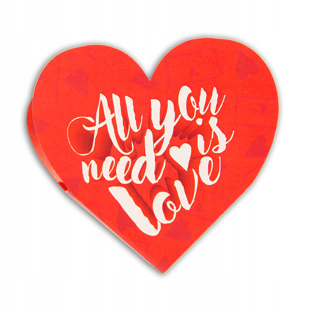 KSIĄŻECZKI Z ZAPAŁKAMI SERCE–ALL YOU NEED IS LOVE