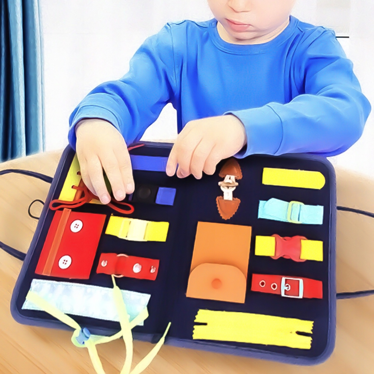 SENSORYCZNA TABLICA MANIPULACYJNA MONTESSORI XXL Stan opakowania oryginalne