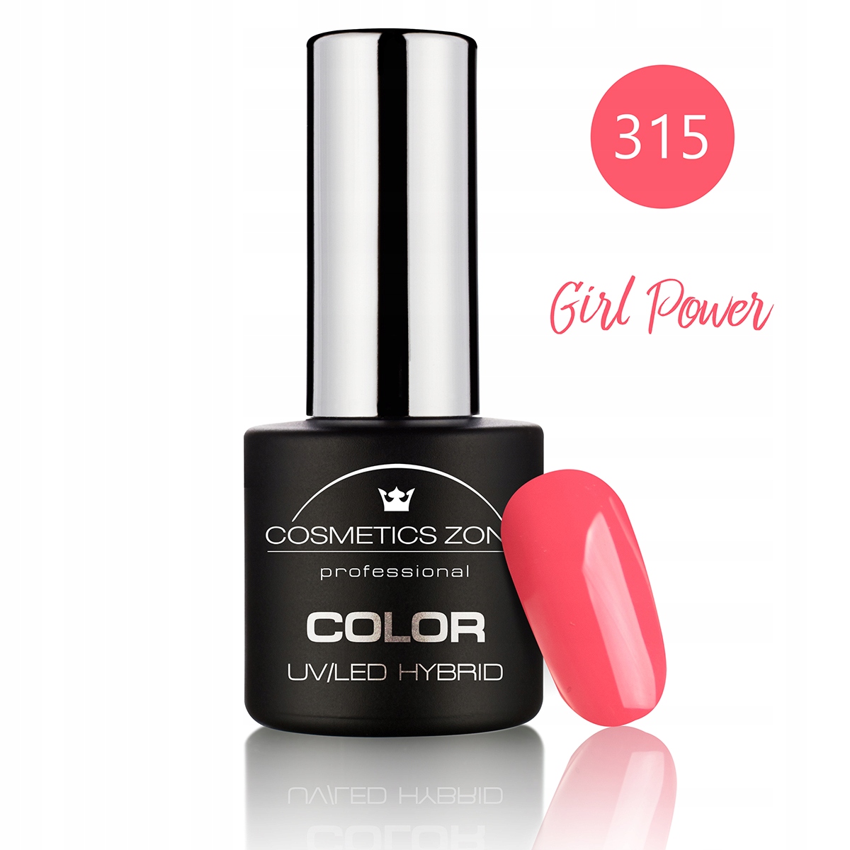 COSMETICS ZONE LAKIER HYBRYDOWY KOLOR 7ML - NR 315 Marka Cosmetics Zone