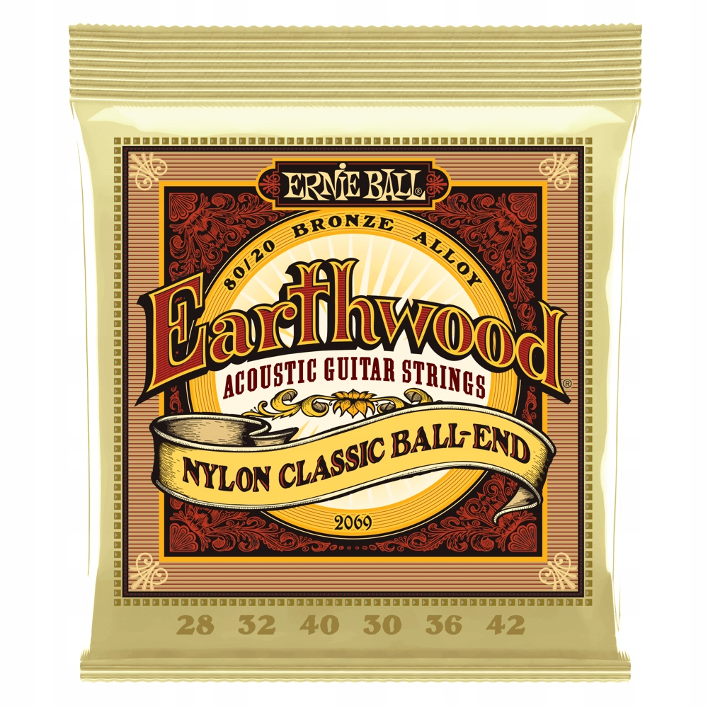 Struny do gitary akustycznej ERNIE BALL | EB 2069 Kod producenta 2069
