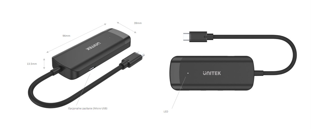 Unitek H1110B wymiary