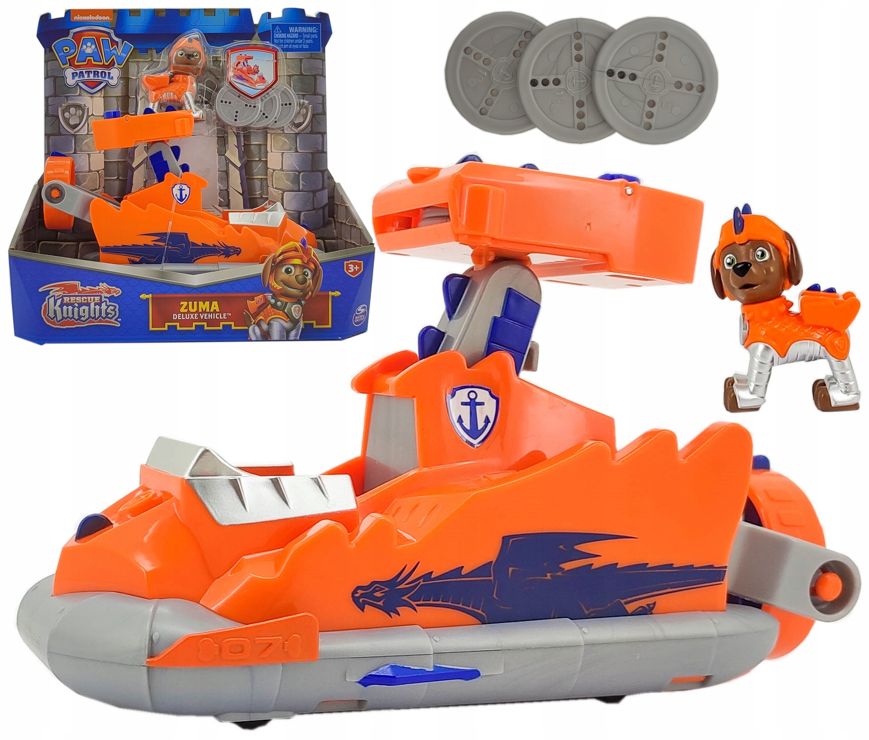 PSI PATROL RYCERZE KNIGHTS ZUMA + PODUSZKOWIEC