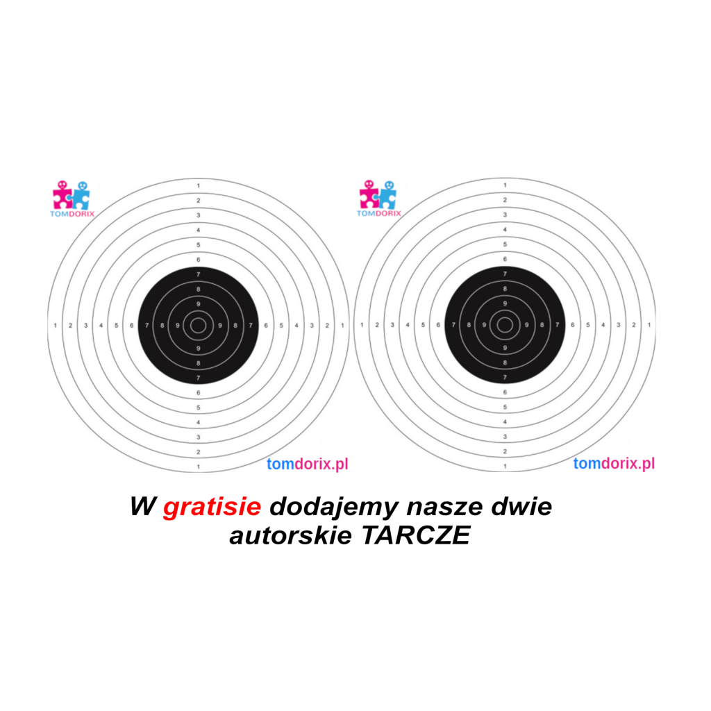 BROWNING Pistolet Metalowy Na Kulki Replika ASG+ tarcze Tomdorix