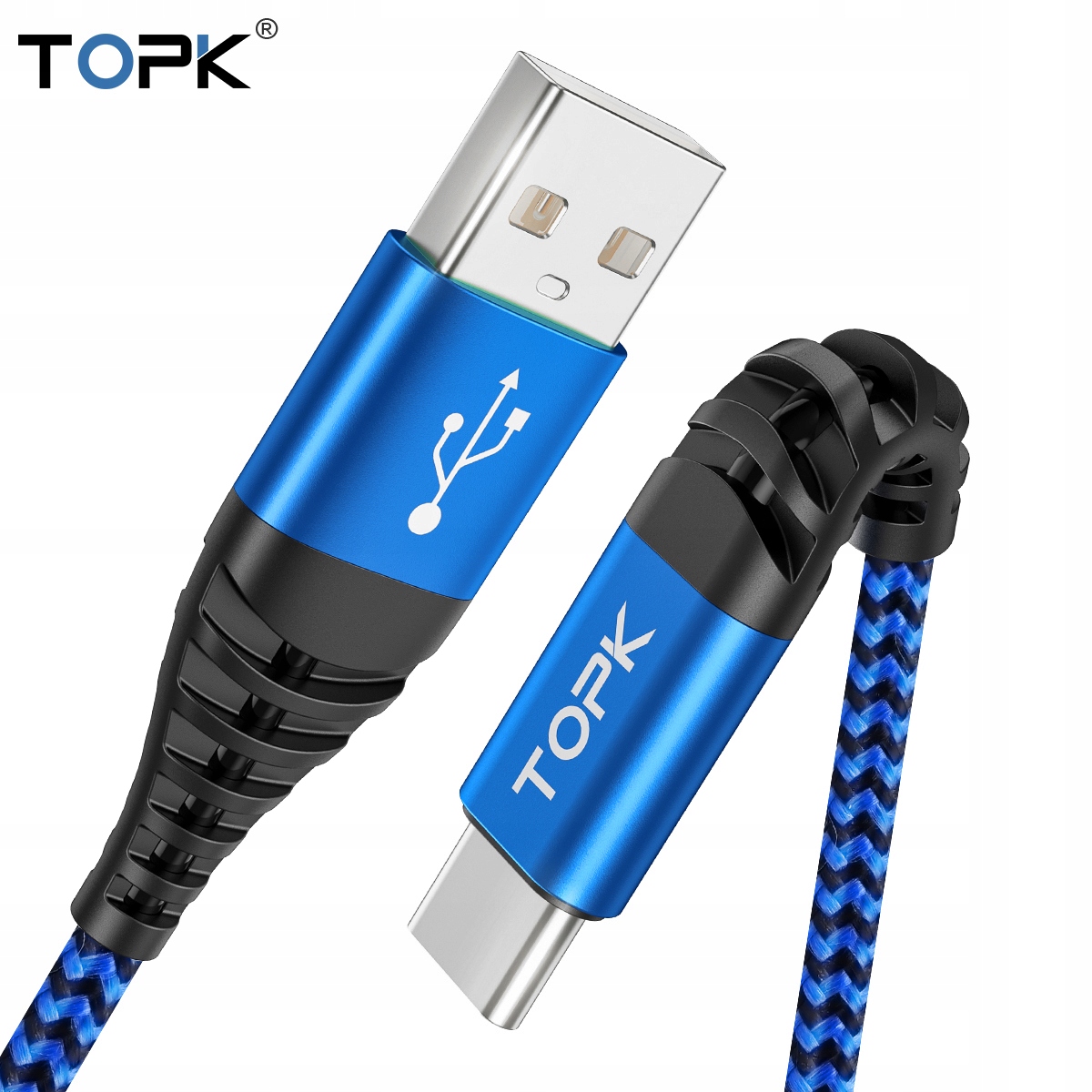 Szybki Kabel USB- USB C / USB typ C 2 metry TOPK EAN (GTIN) 5904639993137