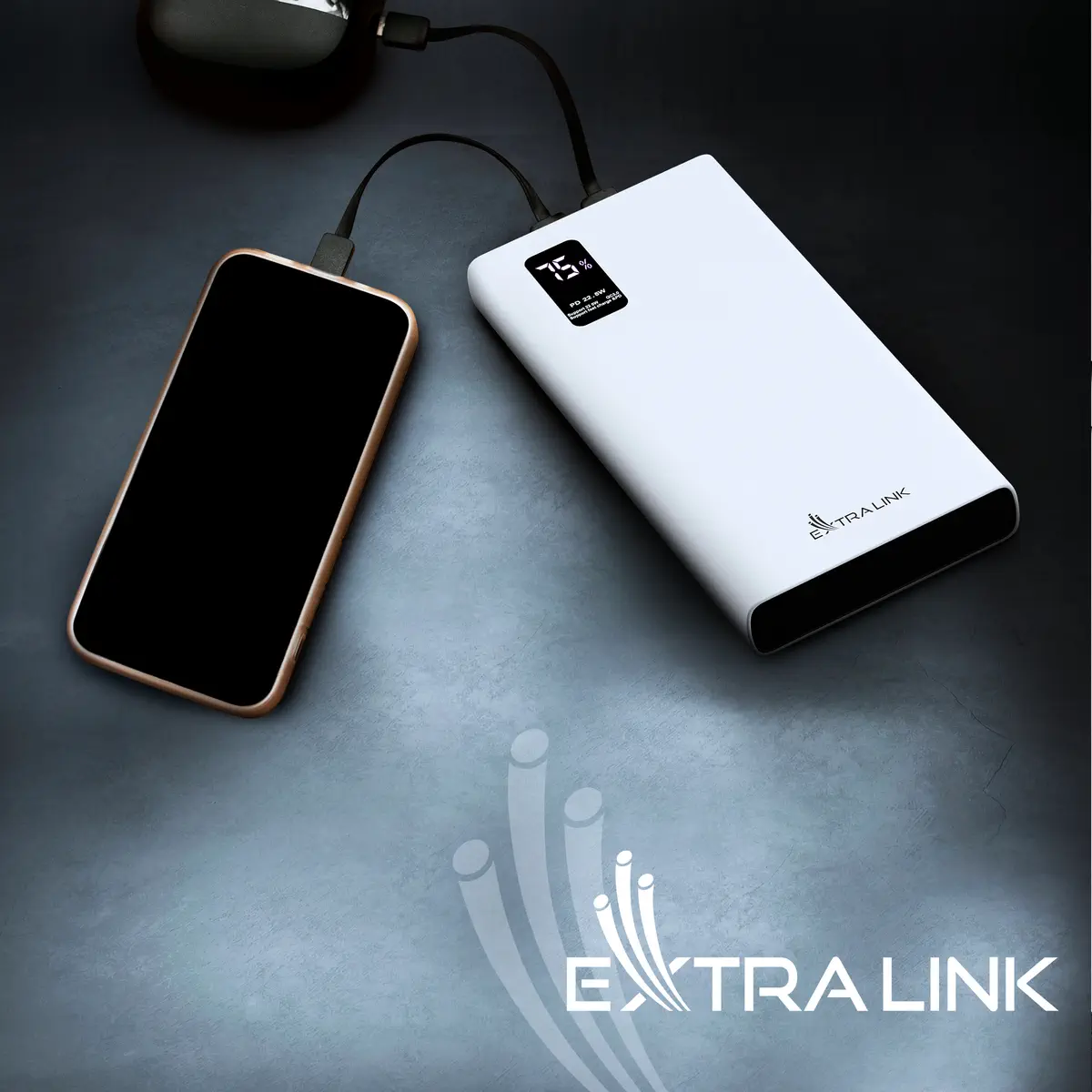 EXTRALINK EPB-067W 10000MAH FAST CHARGING POWER BANK WHITE