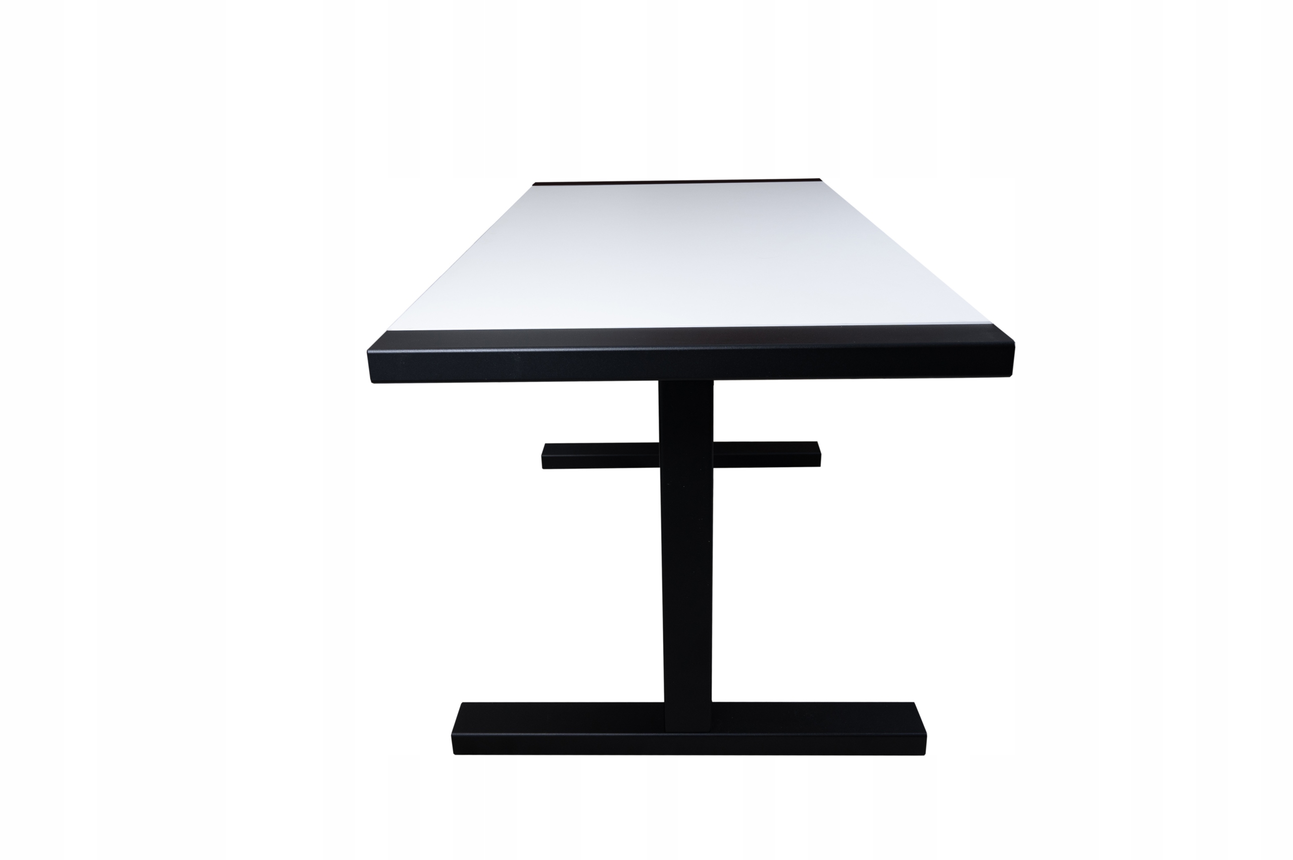Biurko Komputerowe Gamingowe Elastic+ / Biały blat / Guard-Desk / 140x70x75 Marka inna