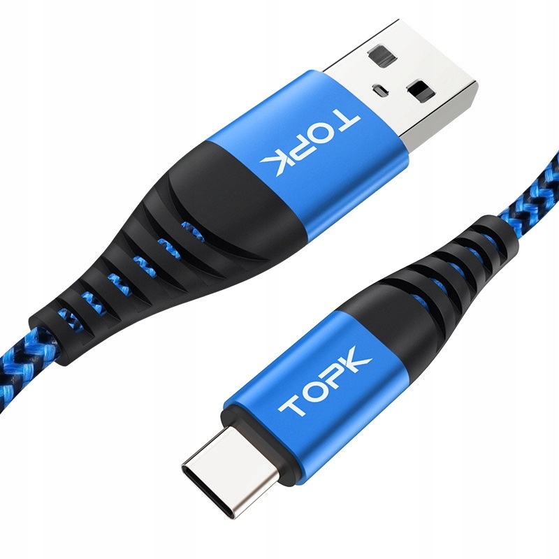 Szybki Kabel USB- USB C / USB typ C 2 metry TOPK