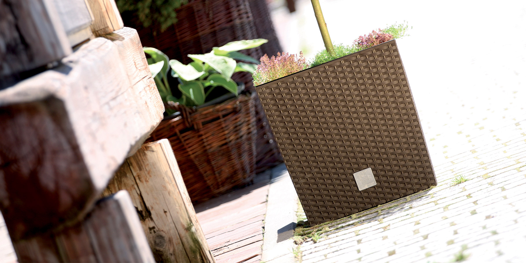 Doniczka RATO LOW DRTS400L + wkład + system Umbra Materiał wykonania tworzywo sztuczne