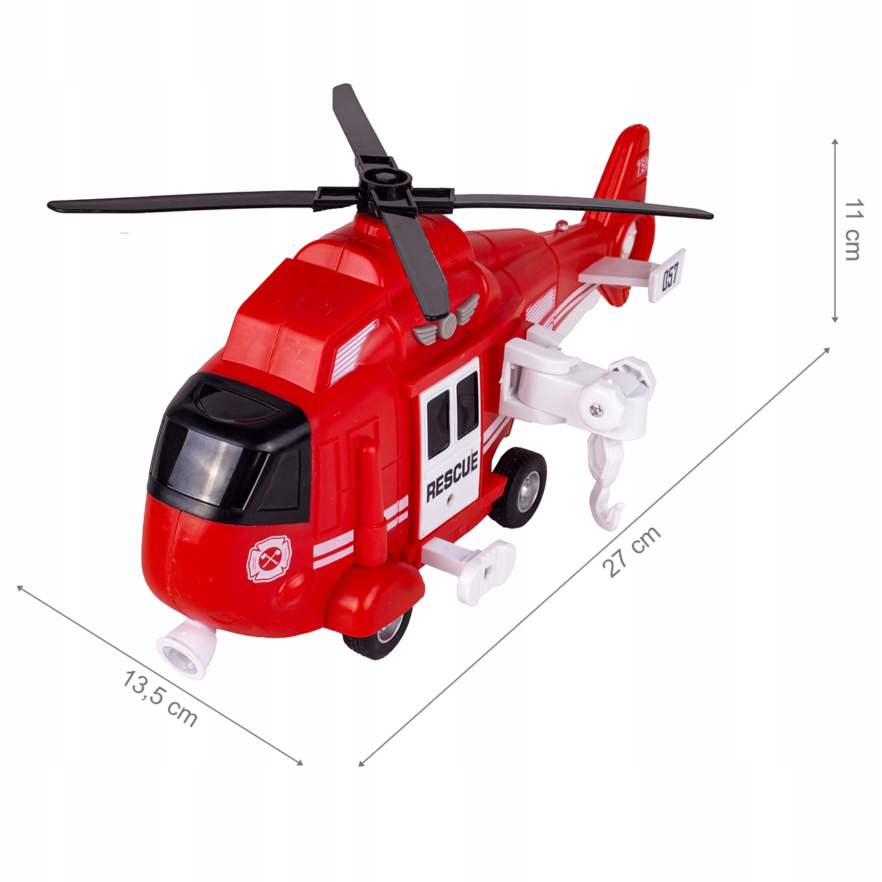 HELIKOPTER STRAŻY POŻARNEJ 1:16 ŚWIATŁO DŹWIĘK Bohater brak