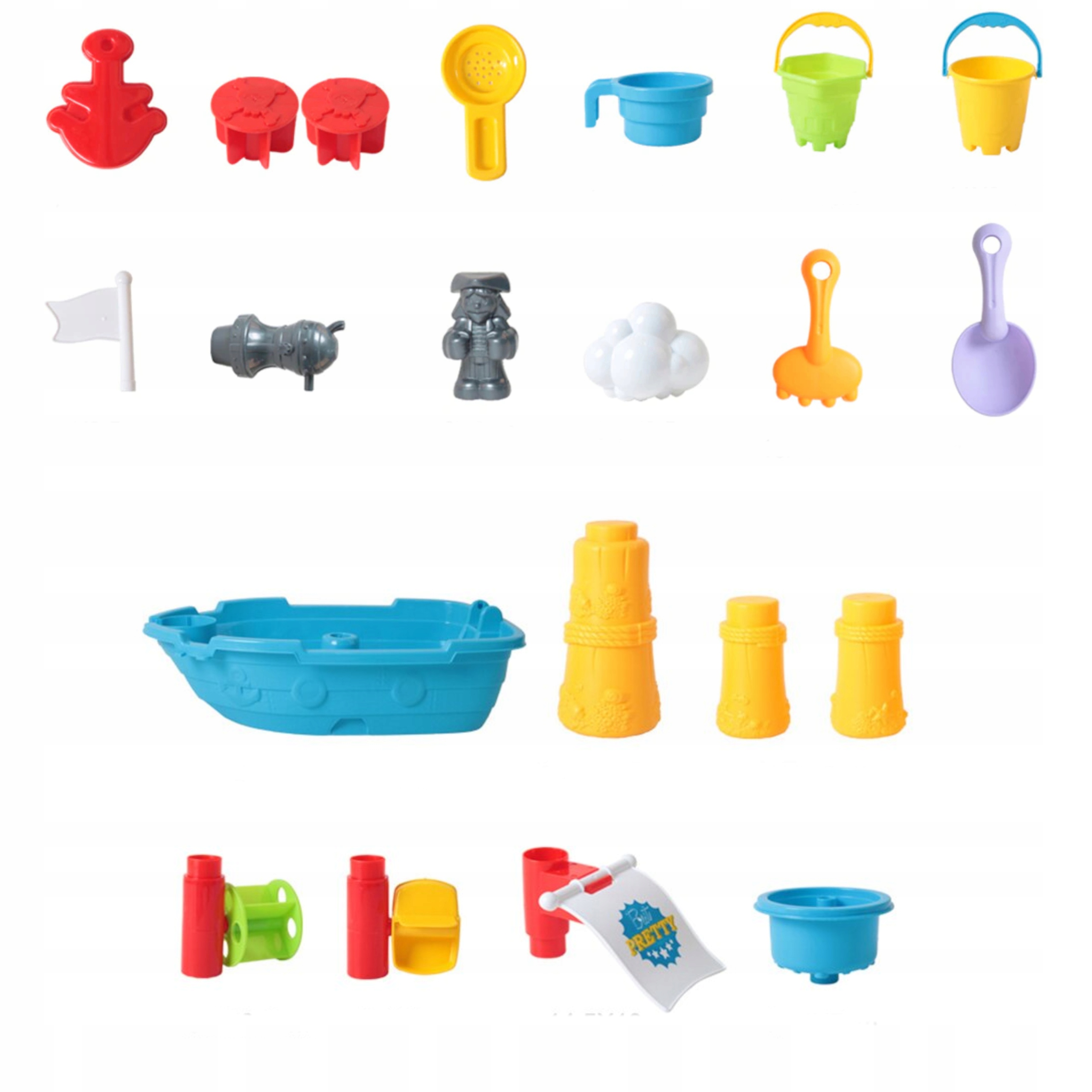 Stolik do piasku i do wody zjeżdżalnia statek 848 Stan opakowania oryginalne