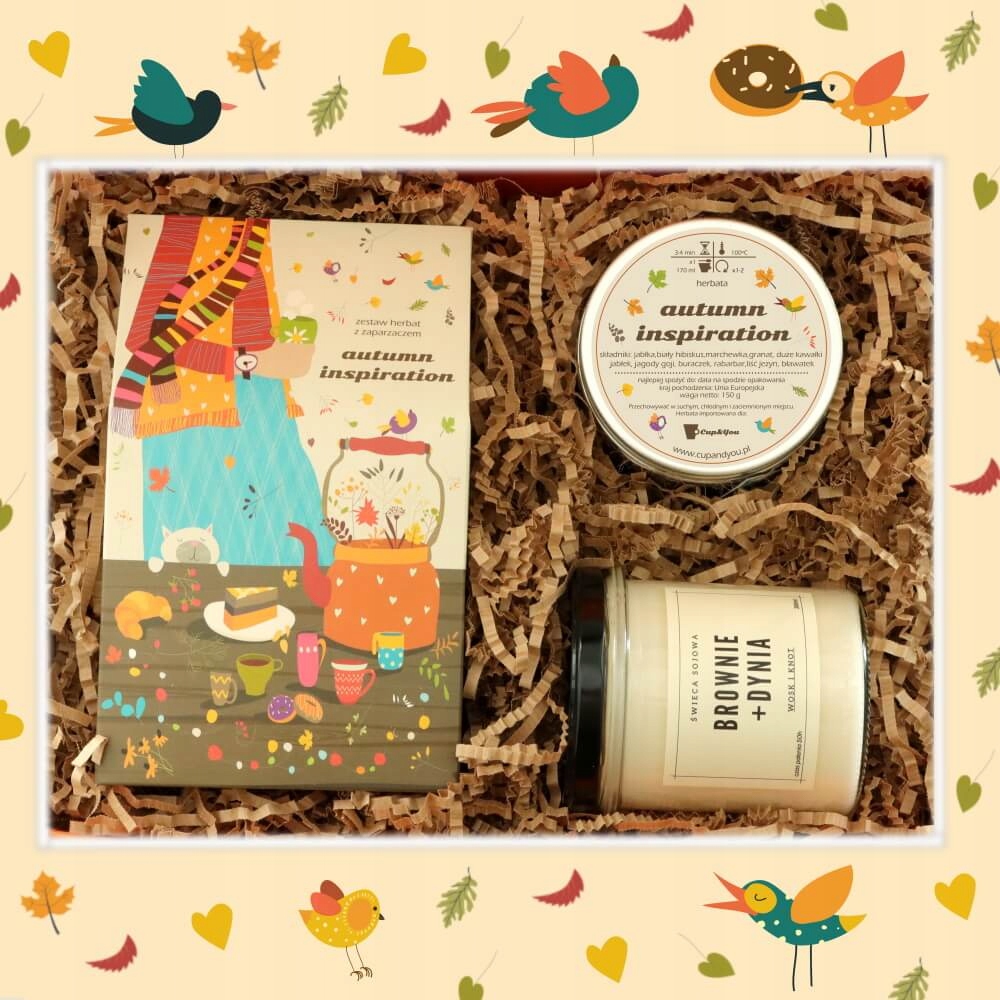 Herbaciany box z jesienną świecą BROWNIE I DYNIA EAN (GTIN) 5904815203975