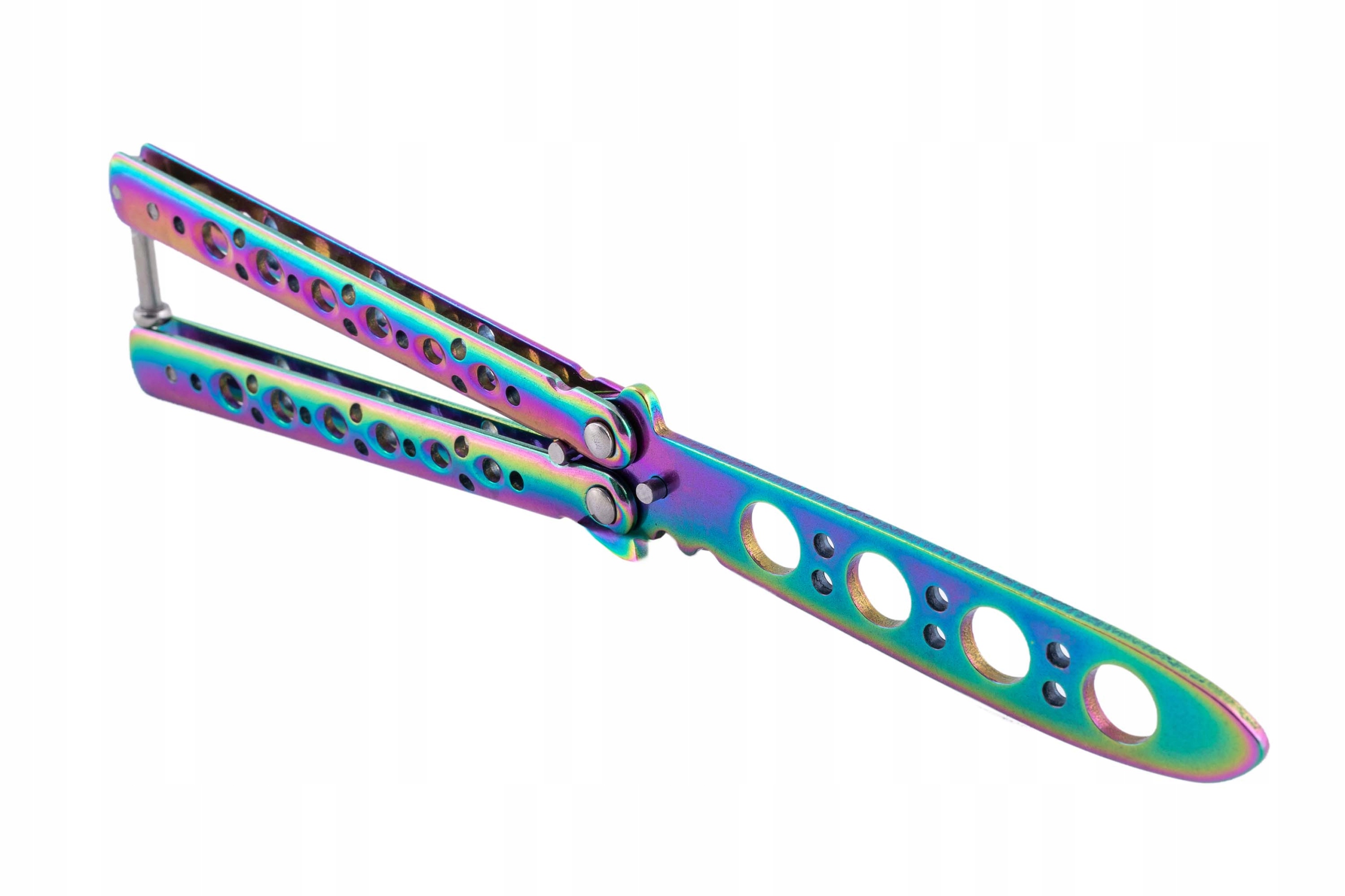 Nóż motylkowy treningowy full Rainbow Fade 2 CS:GO Wiek dziecka 14 lat +