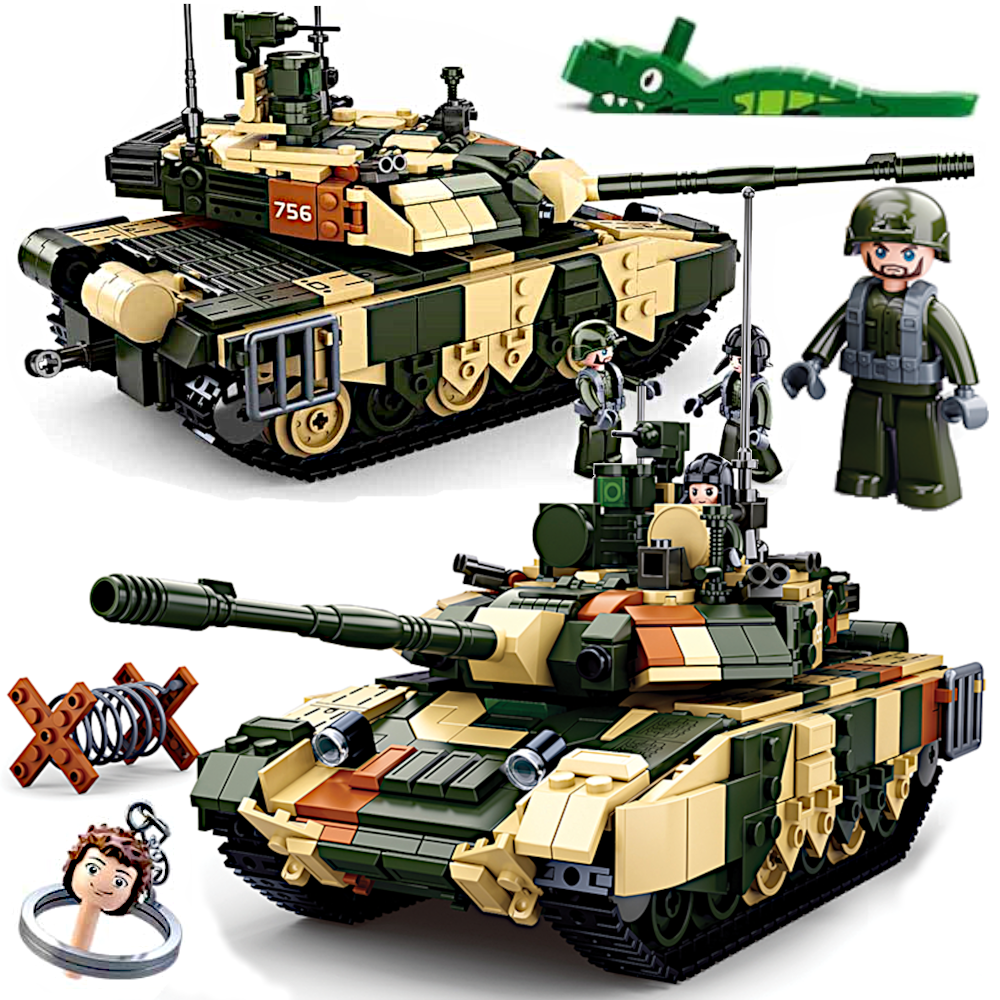 Klocki Wojsko Czołg Rosyjski T-90MS 772el TOMDORIX
