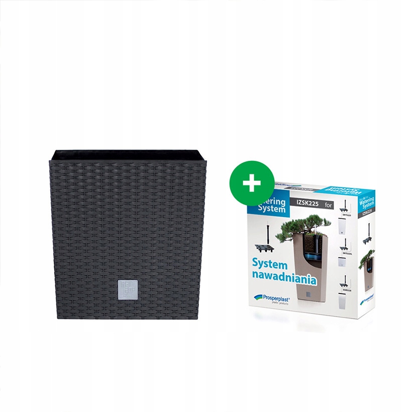 Doniczka RATO LOW DRTS400L + wkład + system Umbra Kolor odcienie brązu i beżu