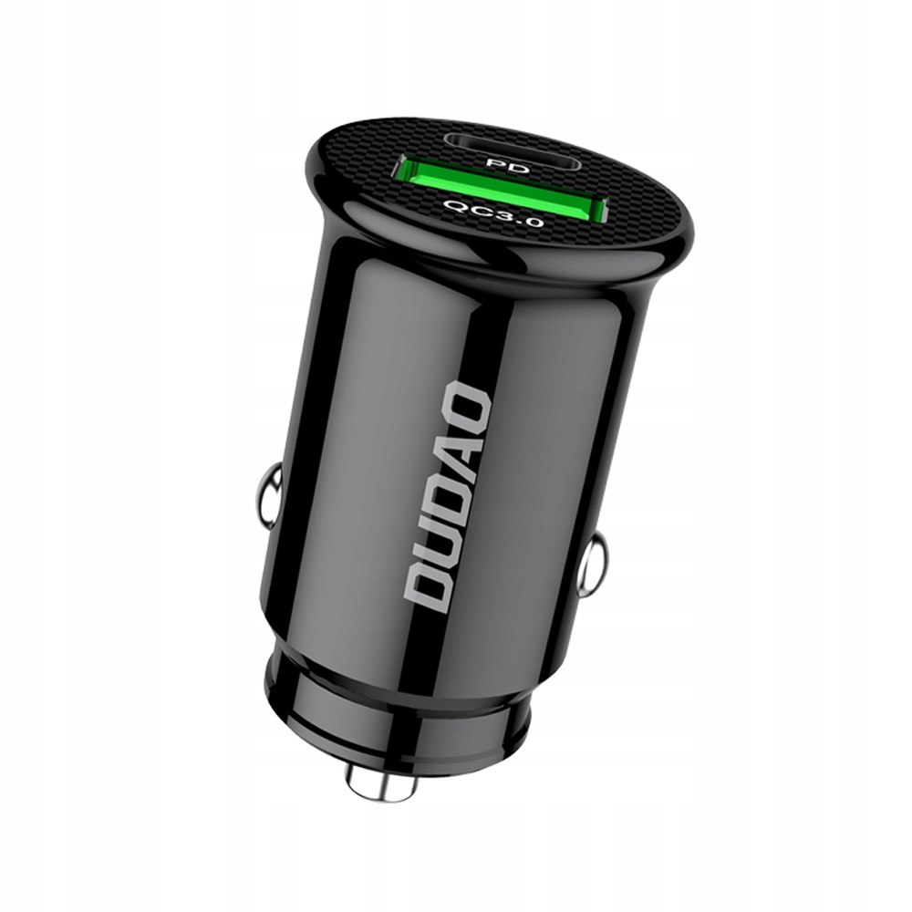 Szybka Ładowarka Samochodowa USB-C / USB QC3.0 3A
