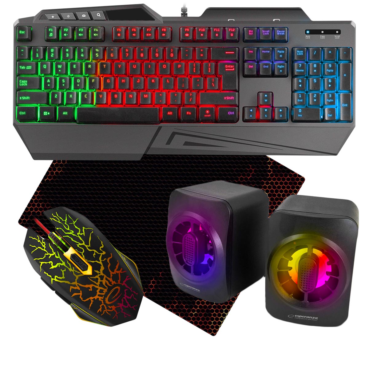 klawiatura fury skyraider zestaw