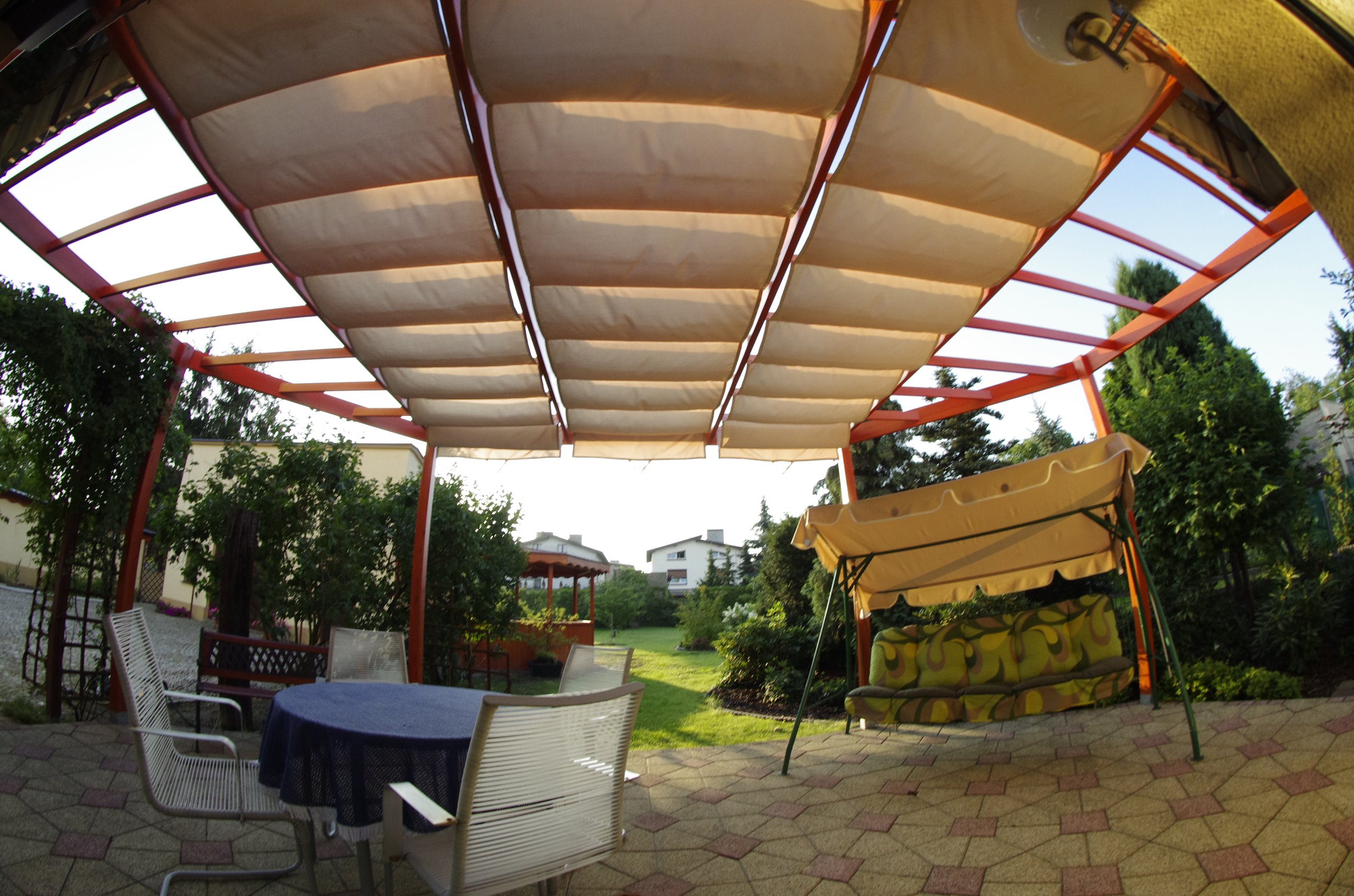 Roleta rzymska pozioma premium Decor 3x4 - Beżowy – Elegancja i funkcjonalność w Twoim ogrodzie