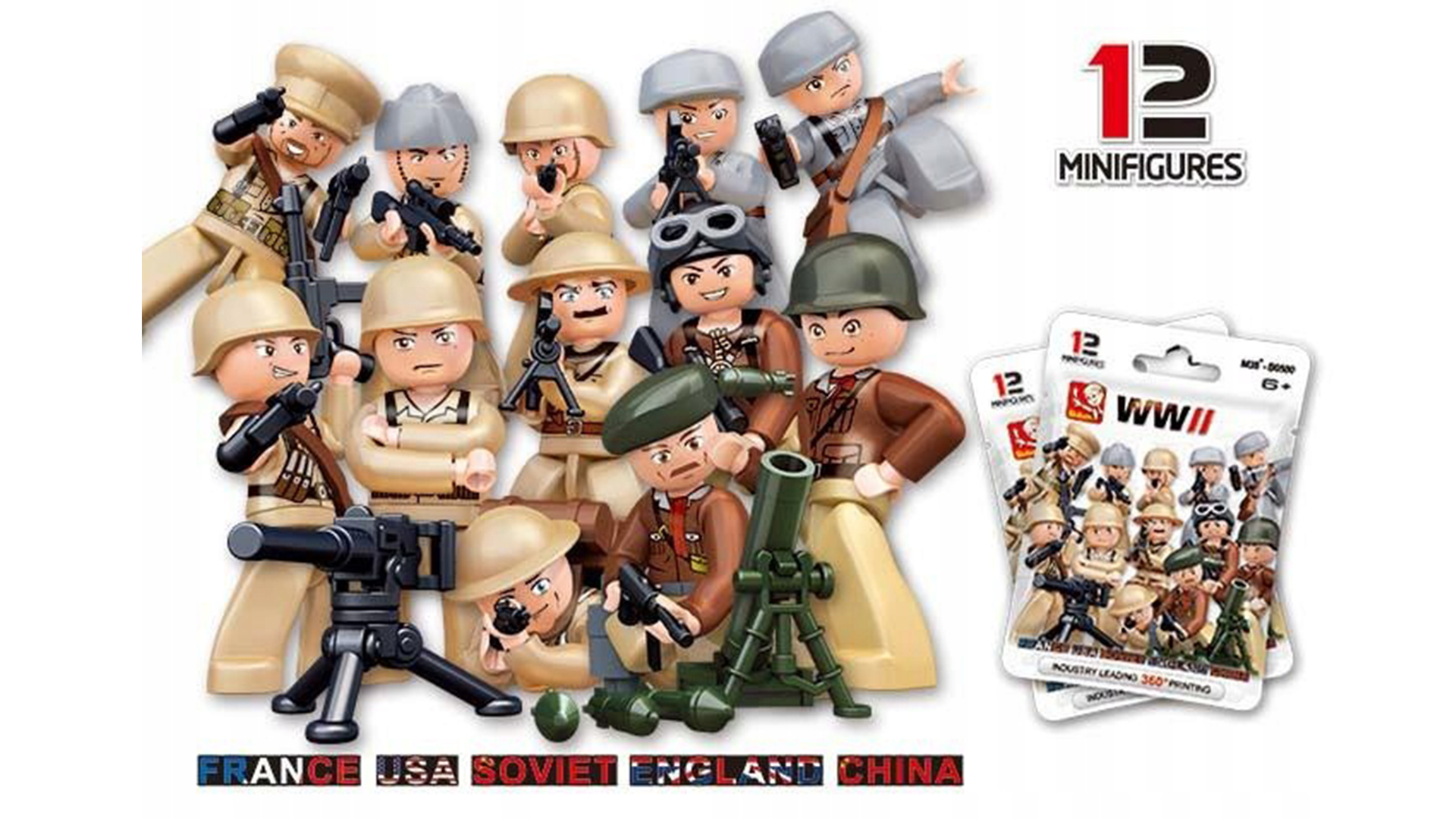 Klocki Wojskowe Figurki Militarne Żołnierze TOMDORIX