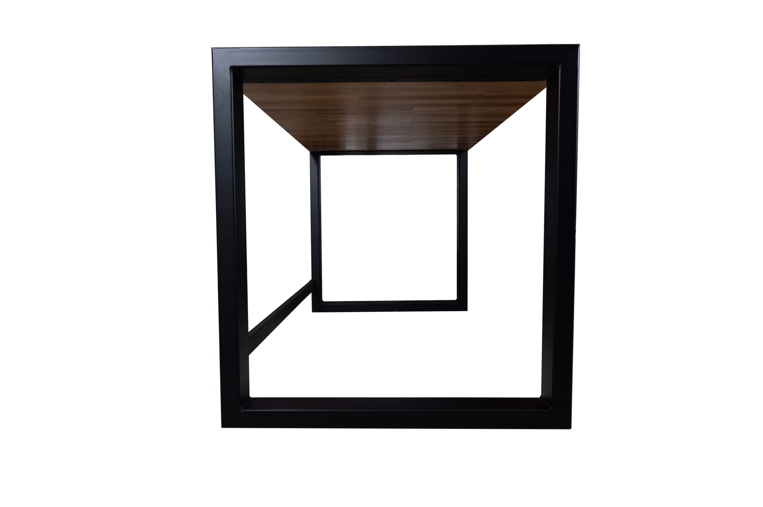 Biurko LOFT Komputerowe Cube / Dębowy Blat / Guard-Desk / 140x70x75 Marka inna