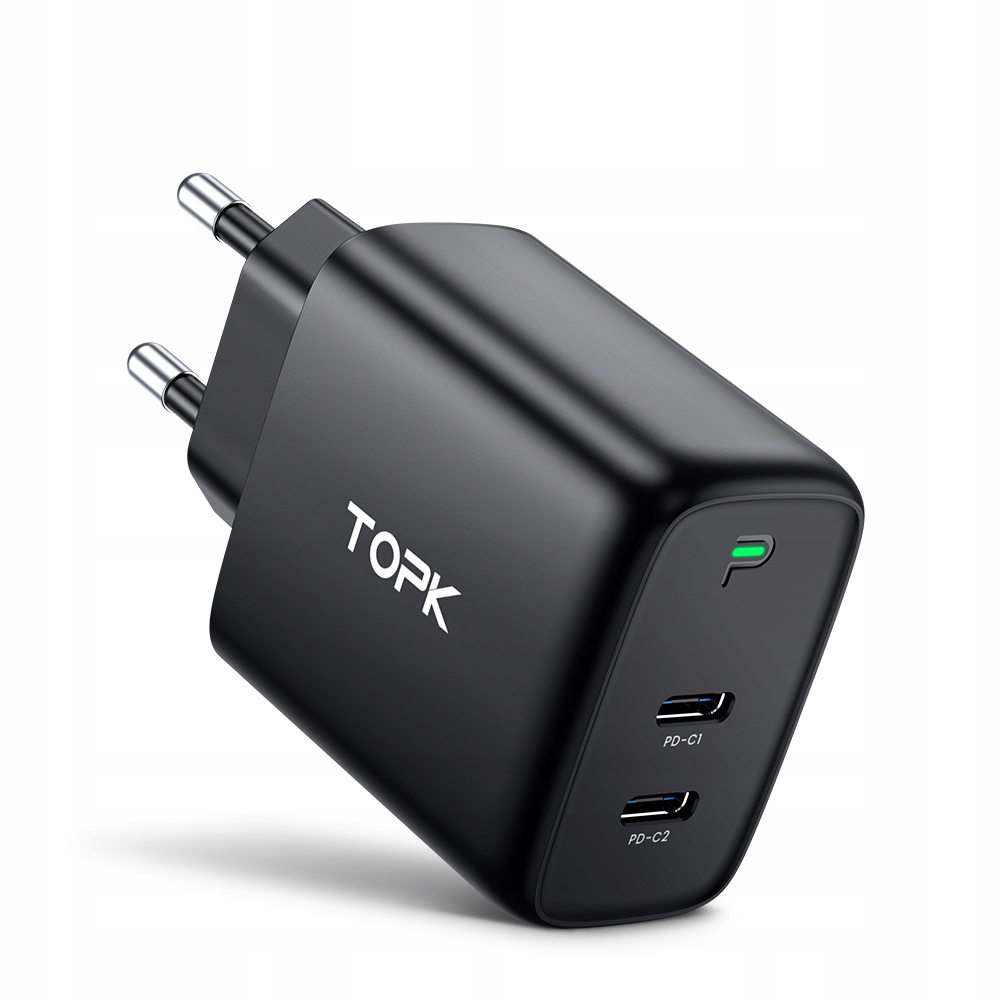Szybka Ładowarka sieciowa 2 x USB C PD 40W TOPK