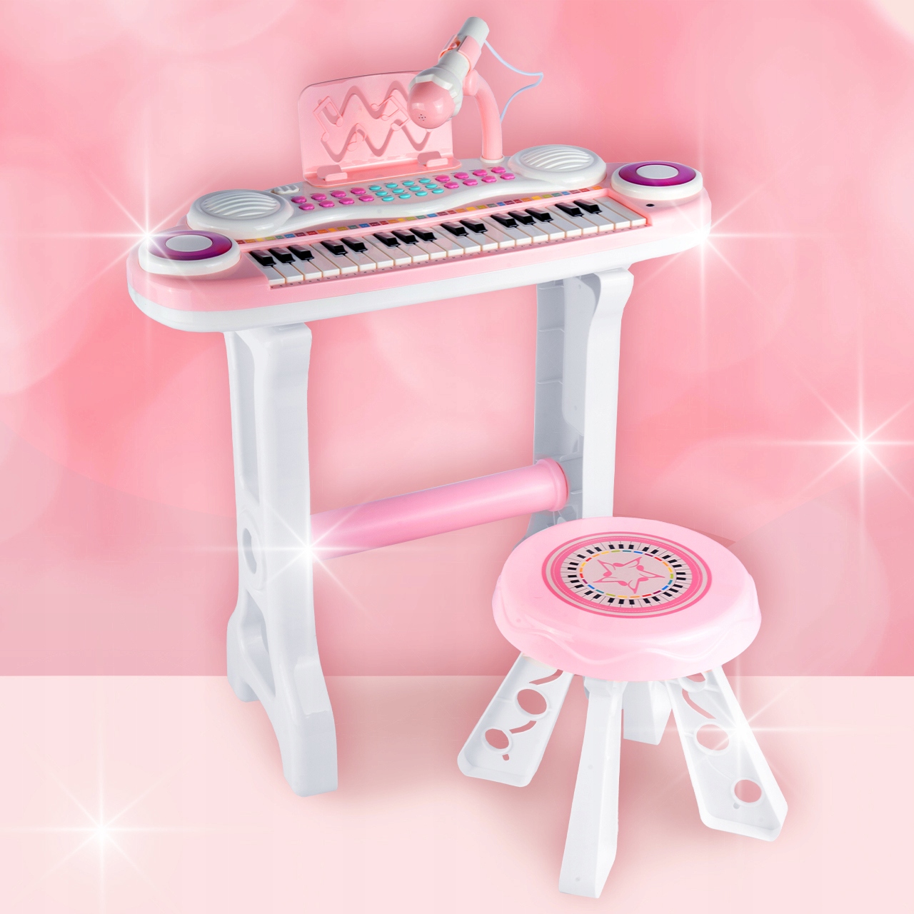 ORGANY 37 KLAWISZY PIANINKO TABORET MP3 KEYBOARD USB MIKROFON DLA DZIECI Certyfikaty, opinie, atesty CE EN 71
