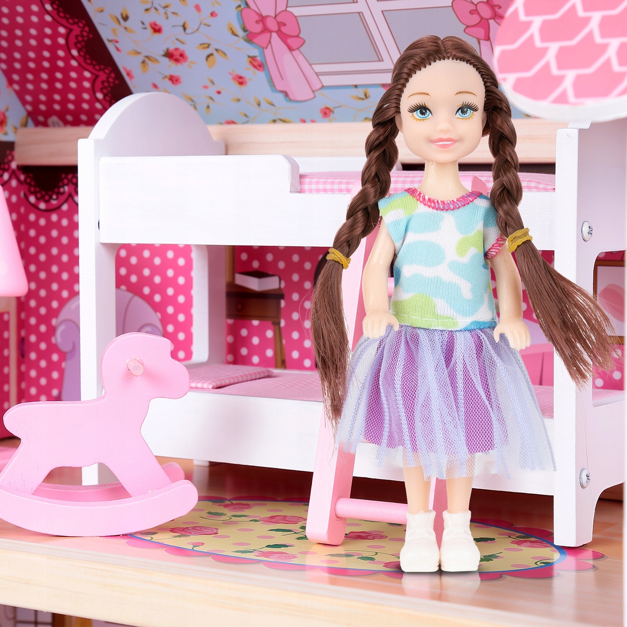 LALKA MODOWA BRUNETKA Z AKCESORIAMI 14 CM FASHION Szerokość produktu 4.5 cm