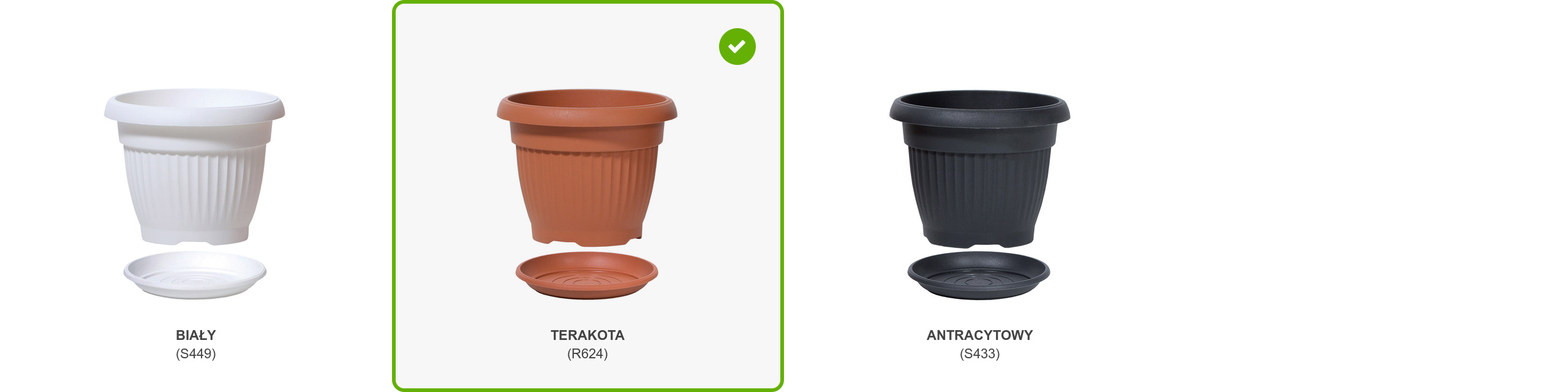 Donica Doniczka TERRA DCE13 Terakota + podstawka Długość produktu 13 cm