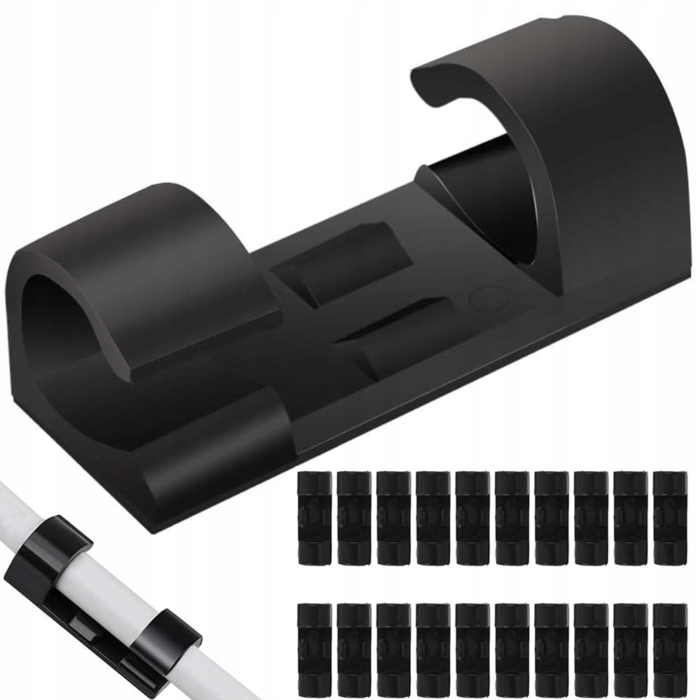 Zestaw 20 uchwytów na kable – idealne rozwiązanie