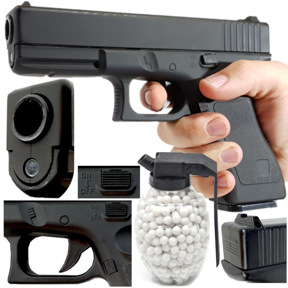 GLOCK 17 Replika ASG Pistolet Metalowy na Kulki 6mm TOMDORIX