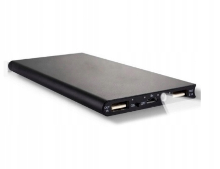 POWERBANK 20000 mAh 2xUSB 2.4A LATARKA QC 3.0 SLIM Materiał obudowy metal