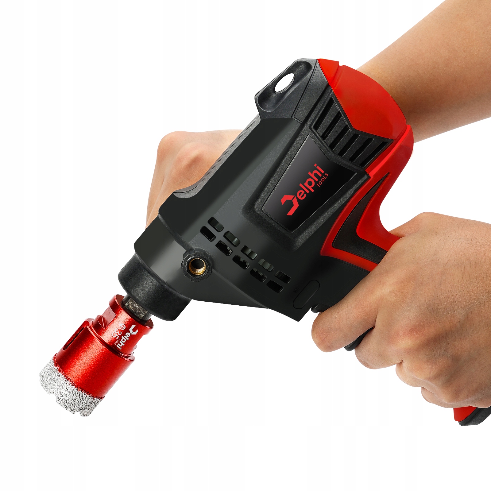 OTWORNICA DIAMENTOWA KORONKA DO GRESU M14 fi 68mm Seria Delphi Tools wiertło plus adapter