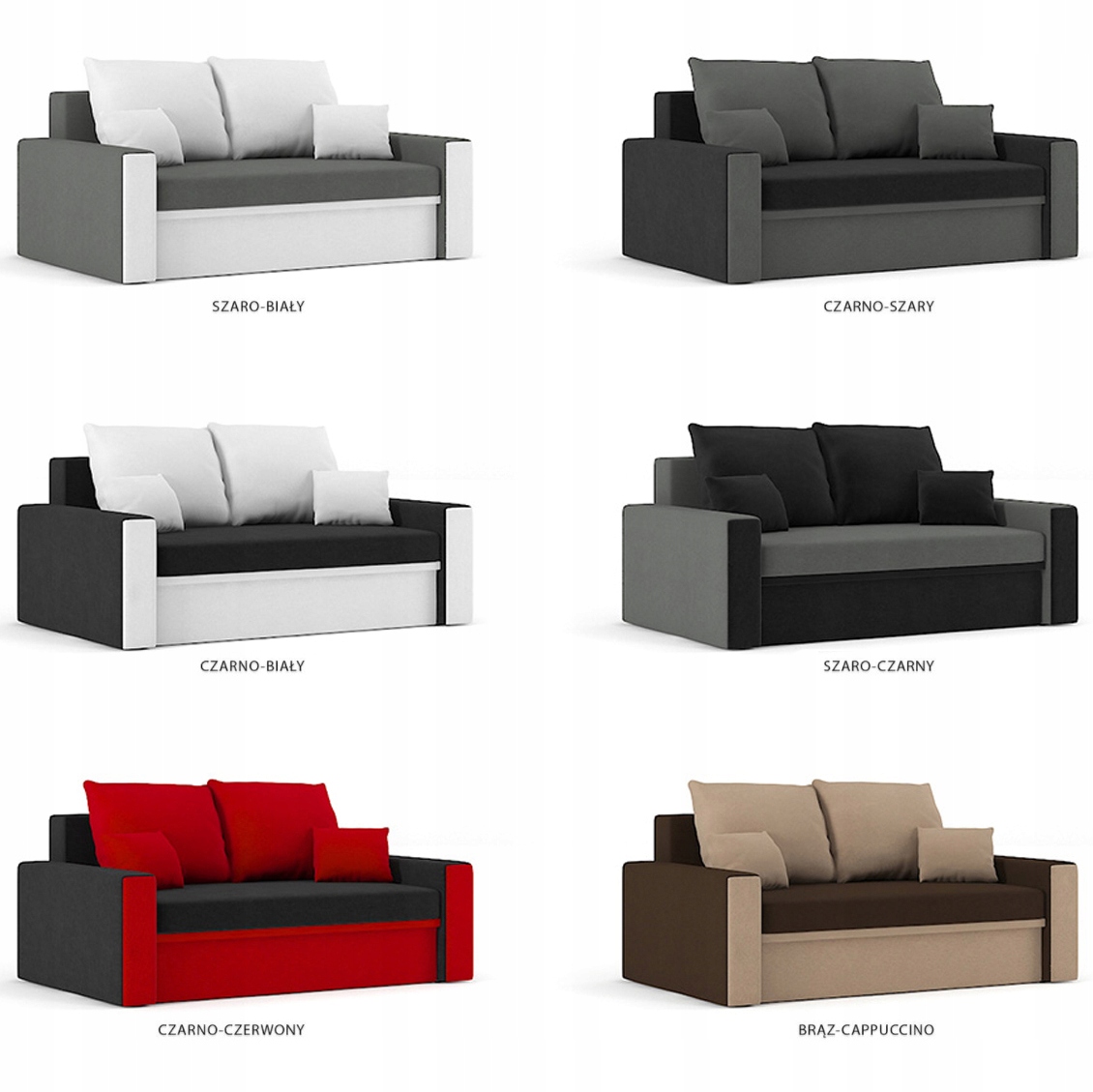 Sofa MONTANA rozkładana sofa z FUNKCJĄ SPANIA Wielkość dwuosobowa