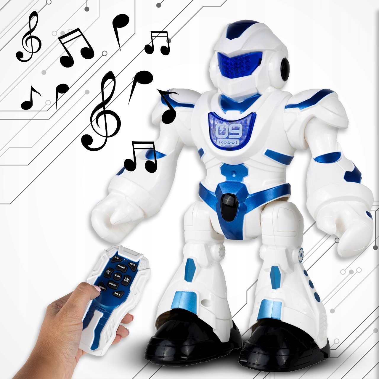 INTERAKTYWNY ROBOT EDUKACYJNY TAŃCZĄCY 23 CM Waga produktu z opakowaniem jednostkowym 0.556 kg