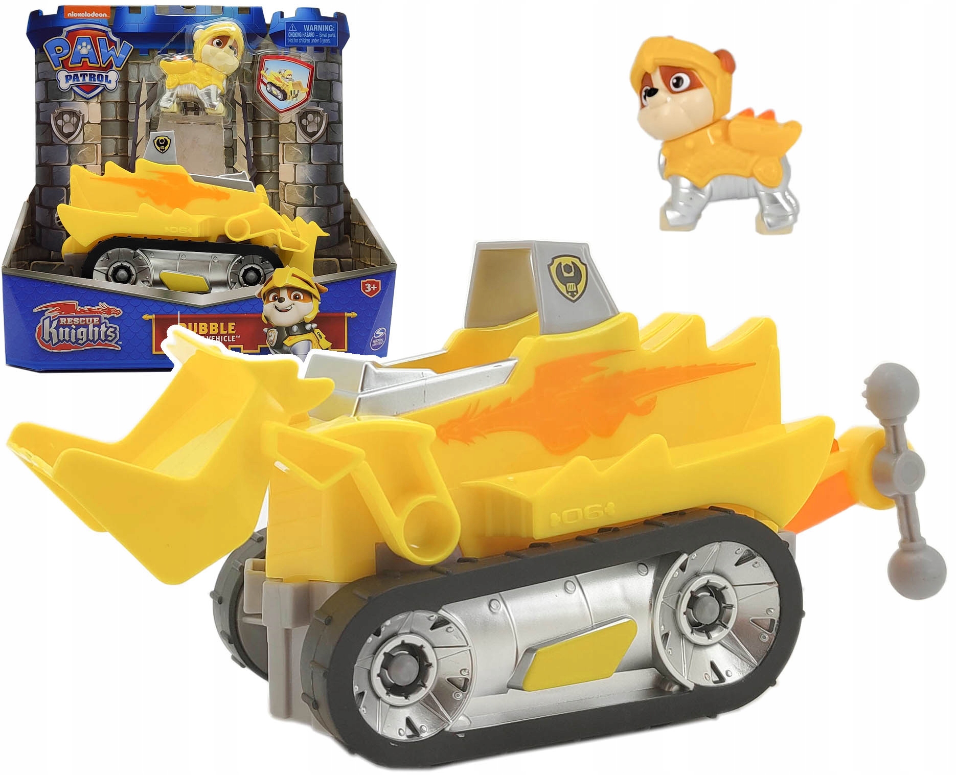 PSI PATROL RYCERZE KNIGHTS FIGURKA RUBBLE POJAZD