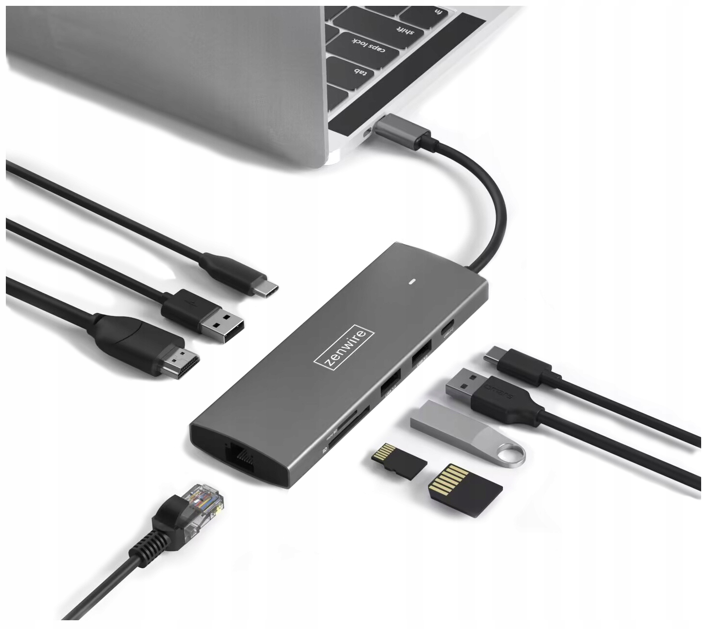 HUB USB Zenwire HUB USB-C 3.1 ADAPTER 9w1 – Wszechstronność i wydajność w jednym