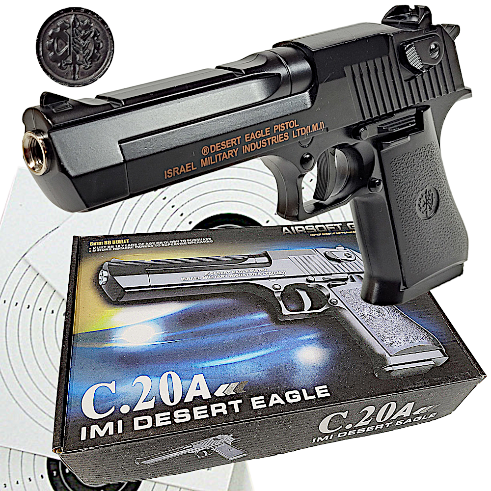 Desert Eagle Pistolet Metalowy Na Kulki 6mm. FULL Metal TOMDORIX