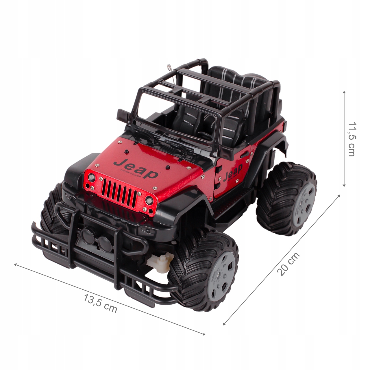 AUTO TERENOWE JEEP RC 1:20 METALOWE STEROWANE Bohater brak