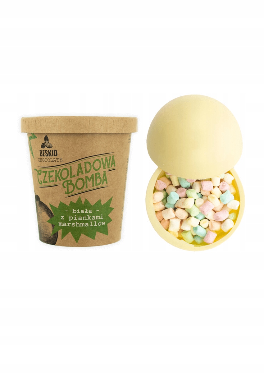 Upominek gift czekoladowa bomba pianki marshmallow