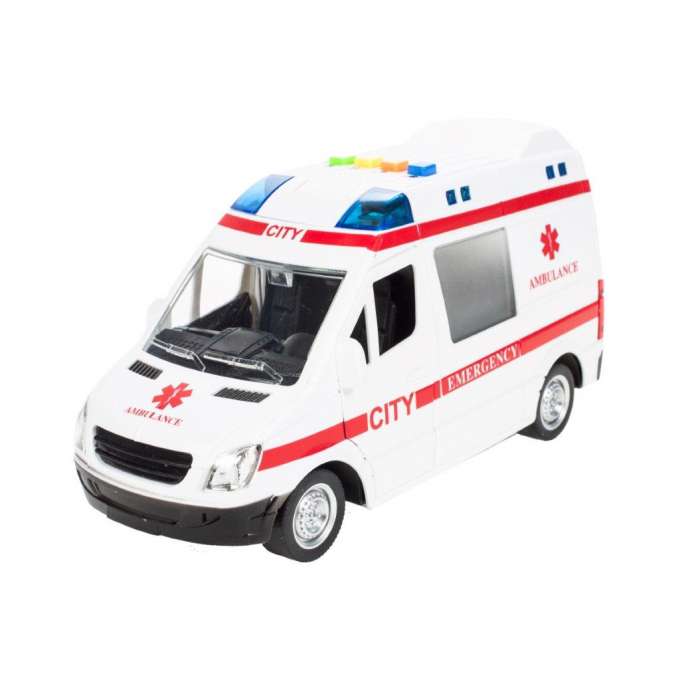 Karetka ambulans z dźwiękiem napędem 1:16