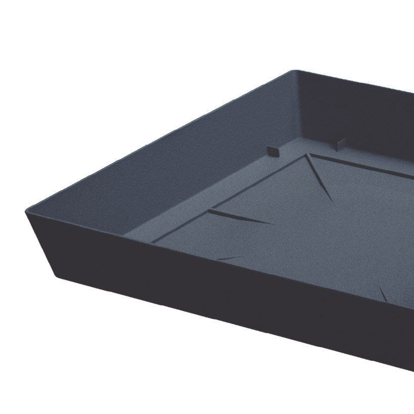 Podstawka PPLFQ200 Lofly saucer square Antracytowy Materiał wykonania tworzywo sztuczne