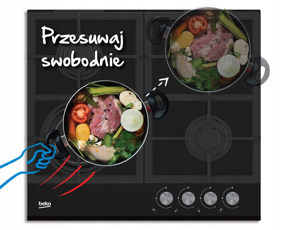 Całościowe żeliwne ruszty – stabilność i komfort gotowania