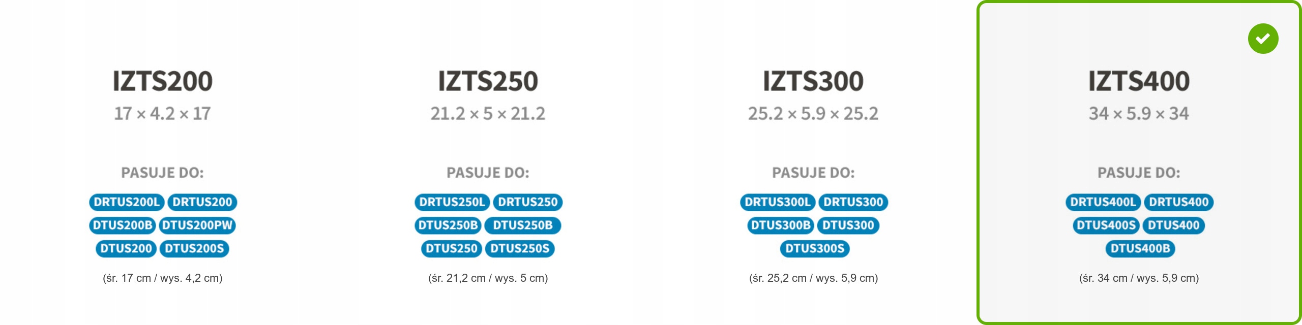 System Nawadniający IZTS400 do doniczki DTUS400 Długość produktu 76.2 cm