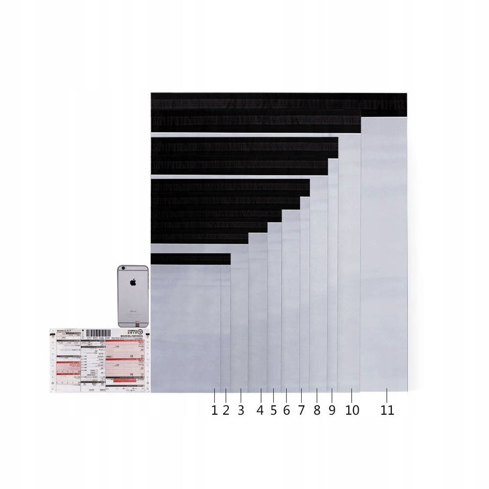 FOLIOPAKI FOLIOPAK KURIERSKIE 170X300 100SZT BLACK – Bezpieczne opakowanie do wysyłki
