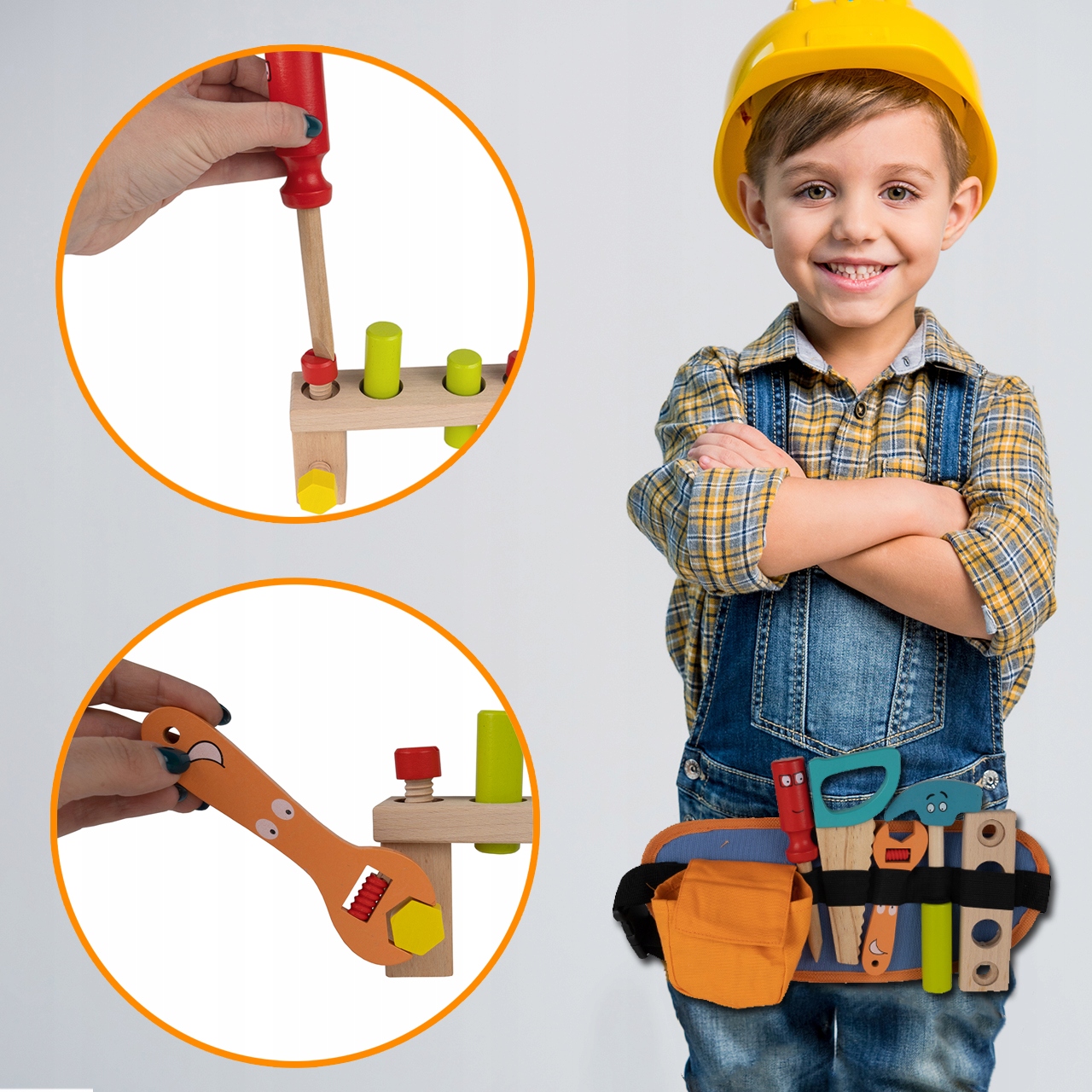 DREWNIANE narzędzia PAS dla majsterkowicza Szerokość produktu 34 cm